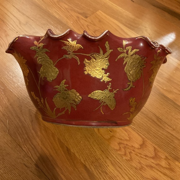 Chinese Ceramic 10 inch Lotus Bowl - NWT - Picture 8 of 12